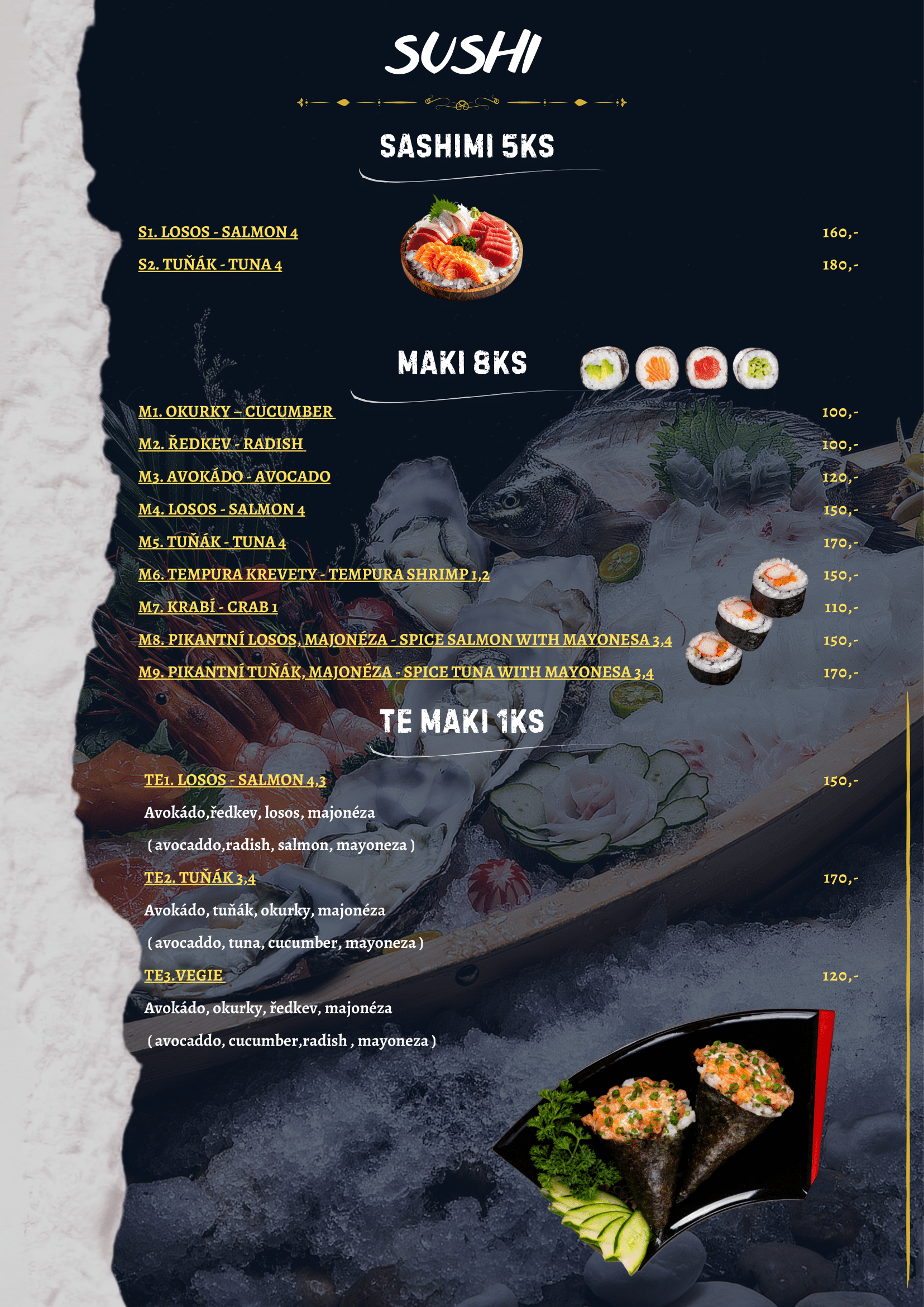 Sushi Menu | Hello Vietnamese-Thai-Sushi 3. stránka
