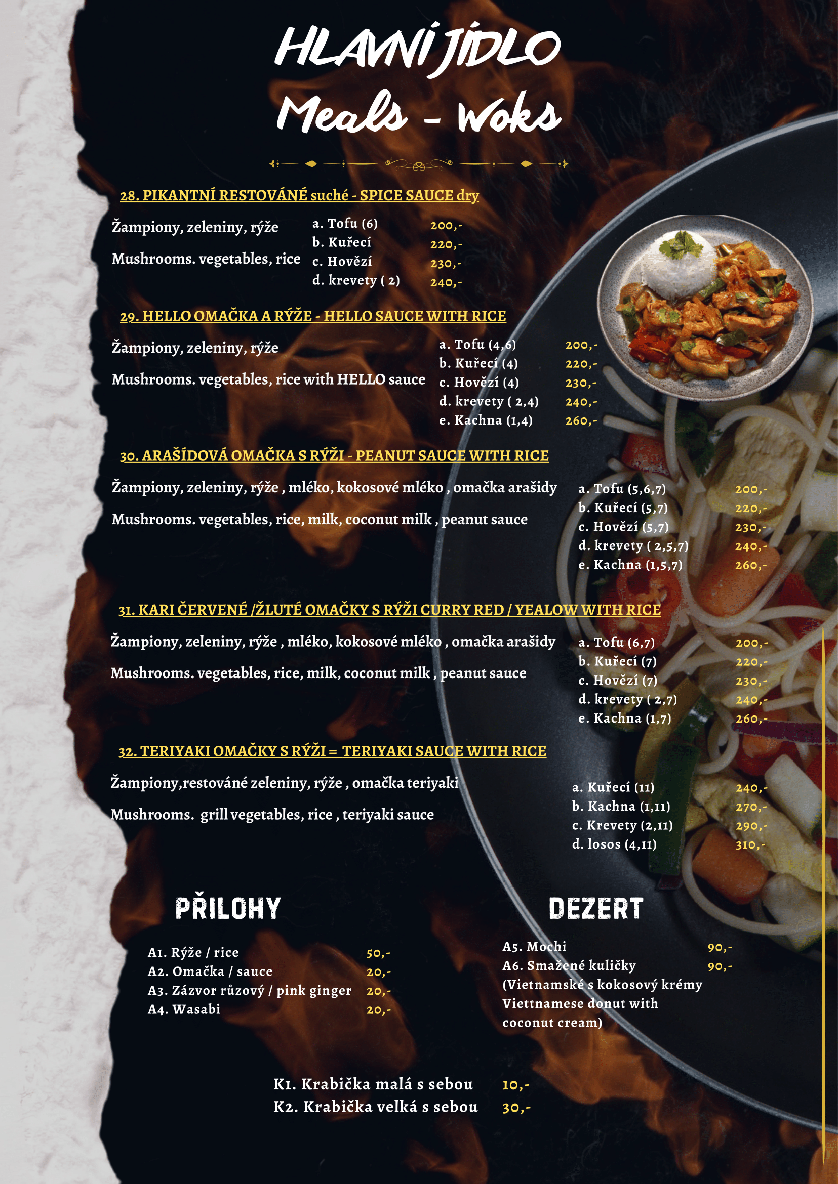 Hlavní jídla Menu | Hello Vietnamese-Thai-Sushi 3. stránka