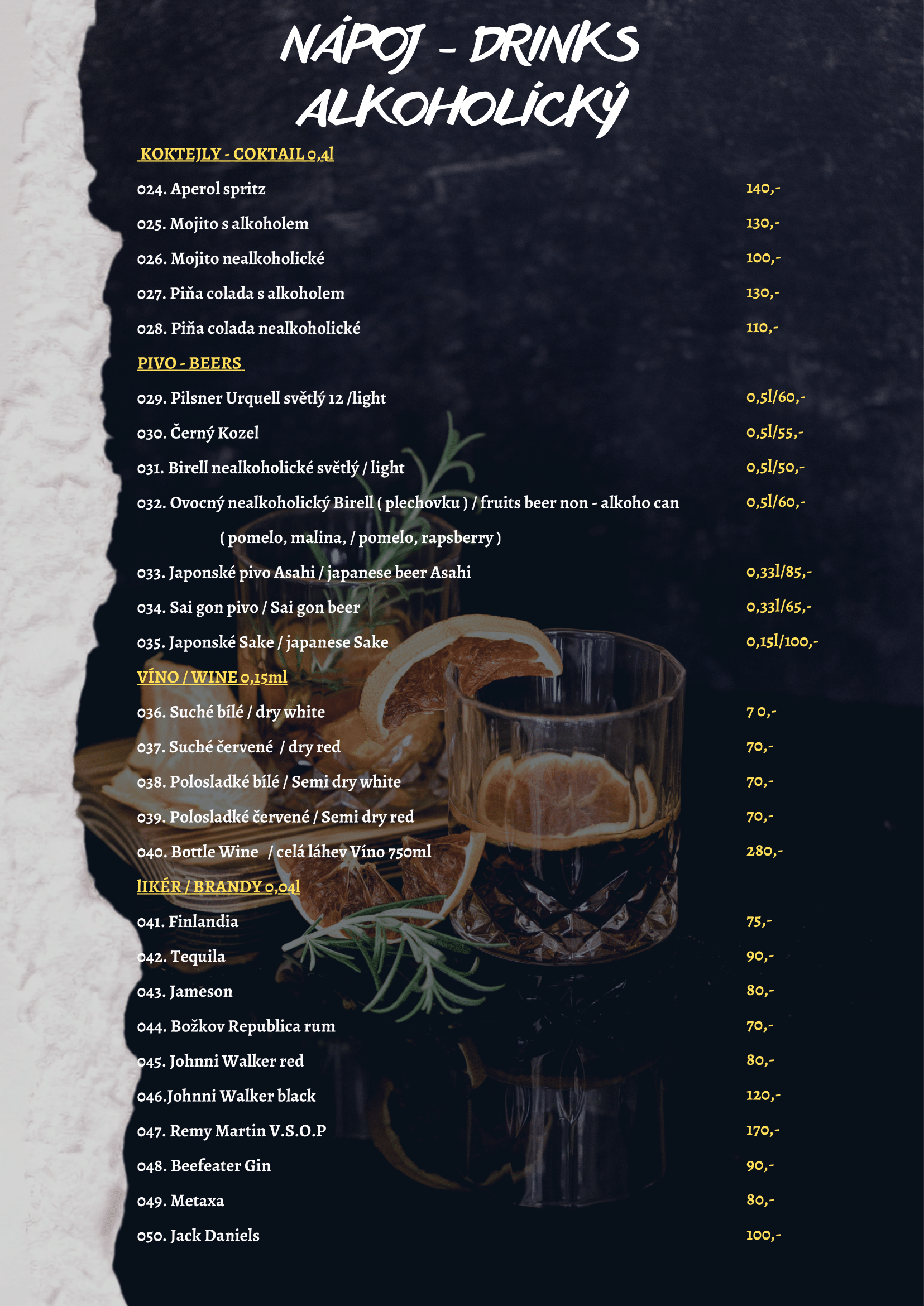 Nápojové Menu | Hello Vietnamese-Thai-Sushi 2. stránka